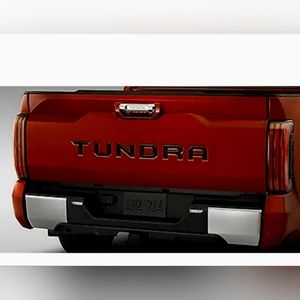 2022 Toyota Tundra tailgate letter insert.  Black Matte.  NEW OEM!!
